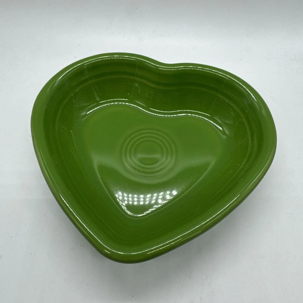Fiestaware Heart Shaped Bowl Homer Laughlin Fiesta Shamrock Green